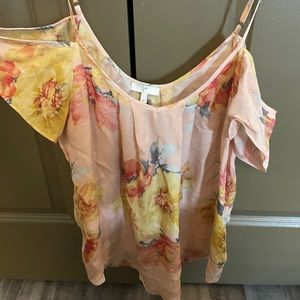 JOIE cold shoulder floral top